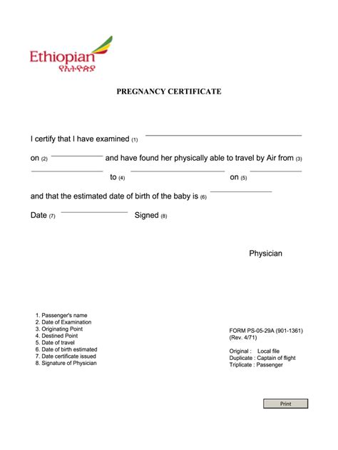 Pregnancy Fit To Fly Letter Sample 1971 2025 Form Fill Out And Sign Printable Pdf Template