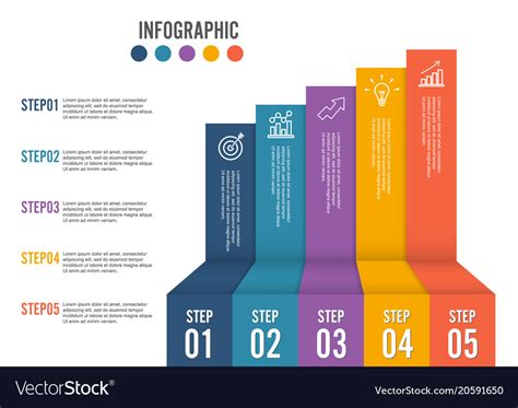 Premium Vector Five Steps Infographic