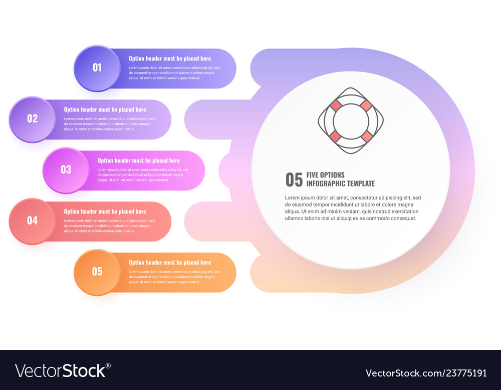 Premium Vector Free Vector Five Steps Infographic Template