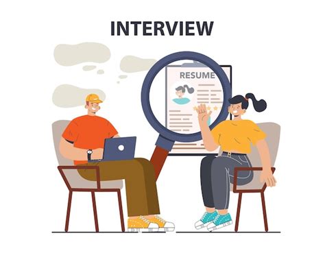 Premium Vector Job Interview Personnel Recruitment Or Hiring Procedure Human Resources