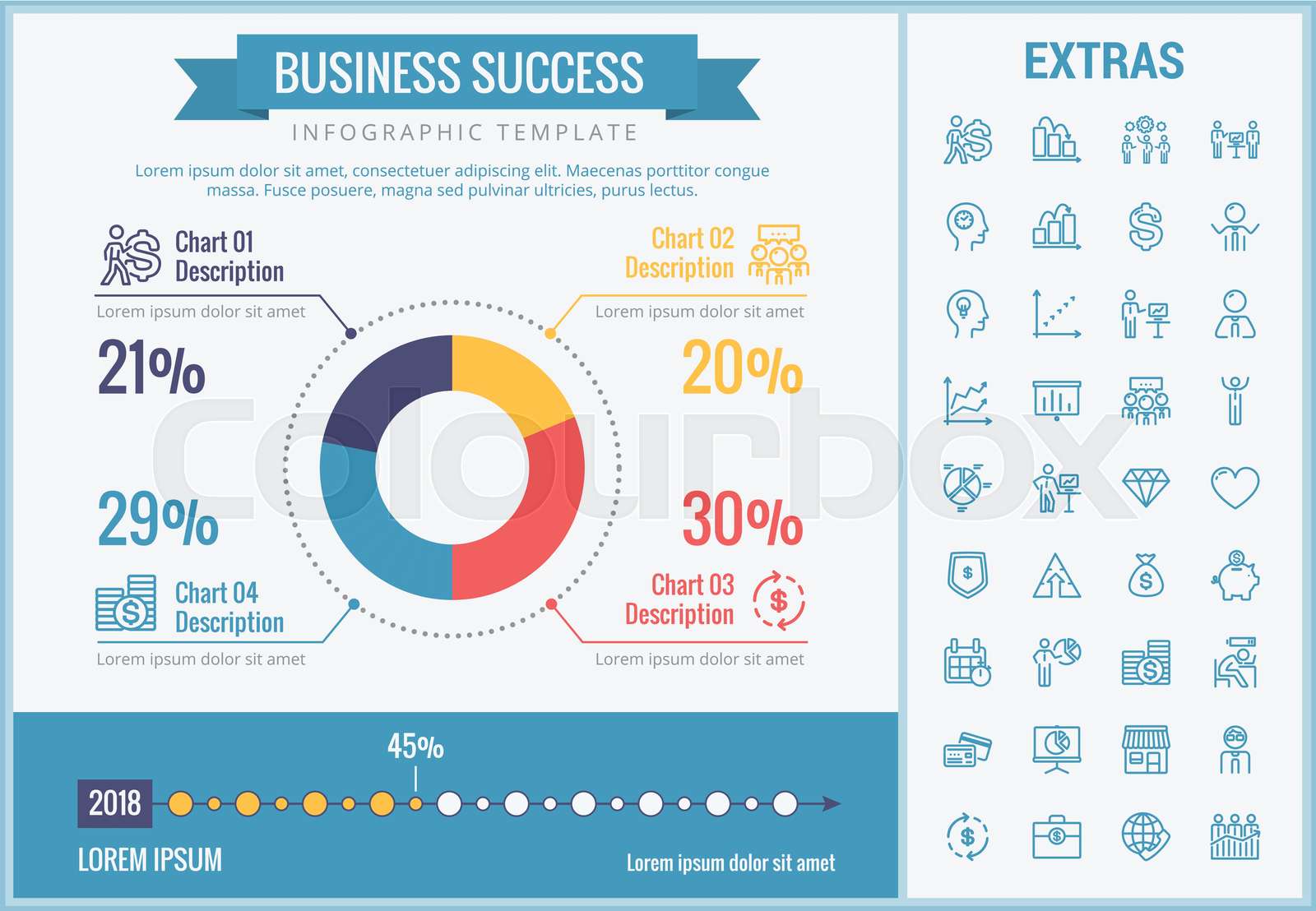 Premium Vector Key To Success Infographic Business Solution