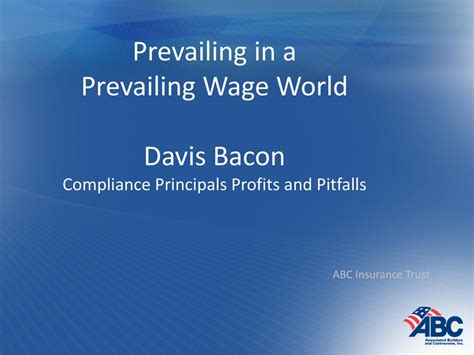 Prevailing Wage Prevailing Wage Compliance Davis Bacon Act Payroll