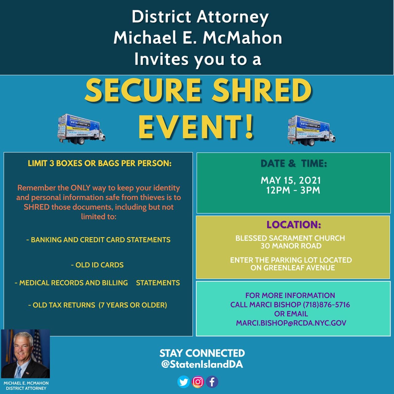 Prevent Identity Fraud And Shred Personal Documents At D A S Secure Shred Event Silive Com