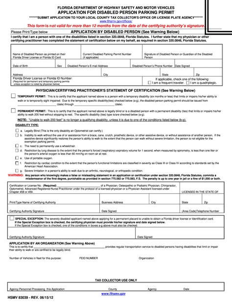 Print Form For Handicap Sticker Fill And Sign Printable Template