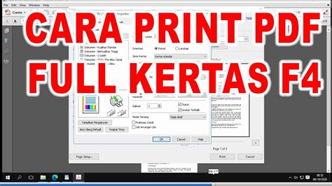 Print Full Kertas Begini Ukuran F4 Untuk Mencetak Dokumen