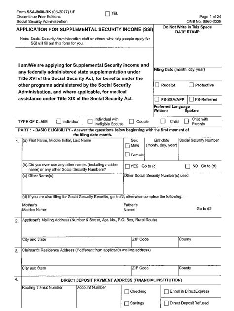 Print Out Ssi Disability Application Fill Out Sign Online Dochub