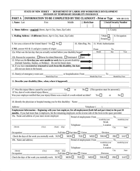 Print Ss Disability Forms Fill Online Printable Fillable Blank