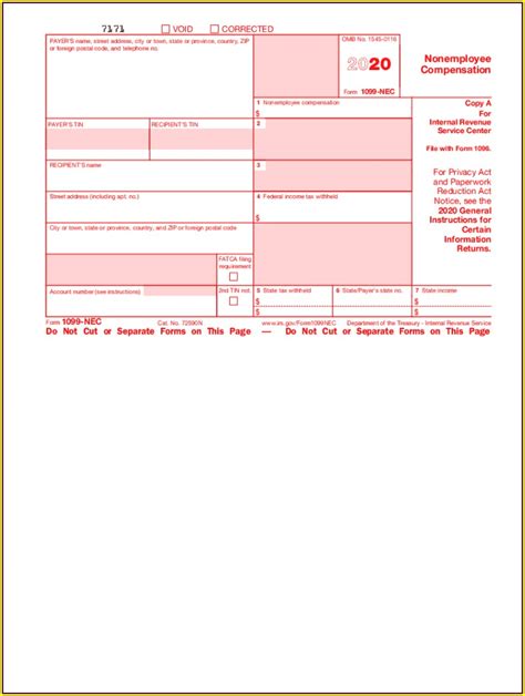 Printable 1099 Form Independent Contractor Printable Word Searches