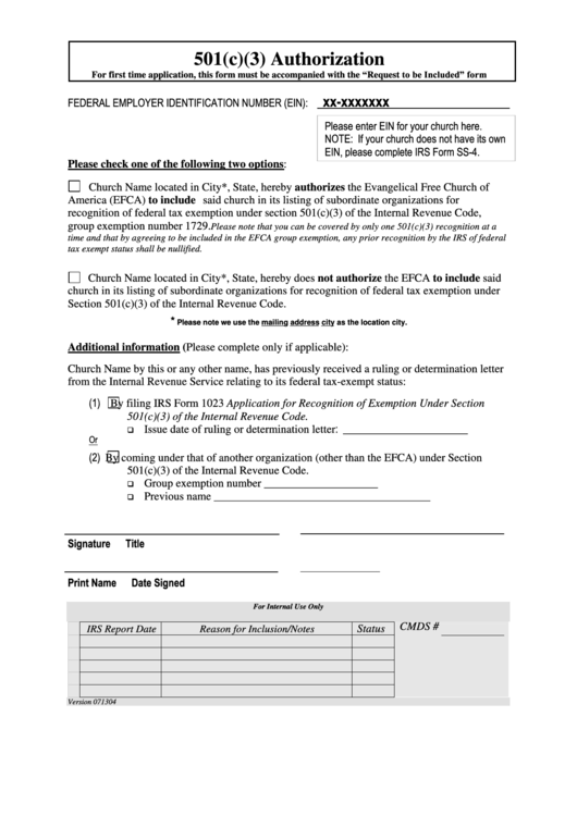 Printable 501C3 Application Simple Way To Get 501C3 Application Done