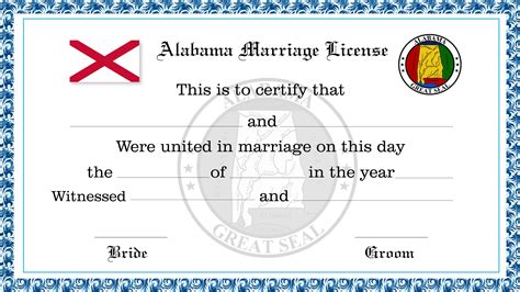 Printable Alabama Marriage Certificate Form Web The Alabama Marriage