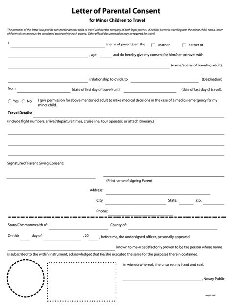 Printable Child Travel Consent Form Uk Pdf Airslate Signnow