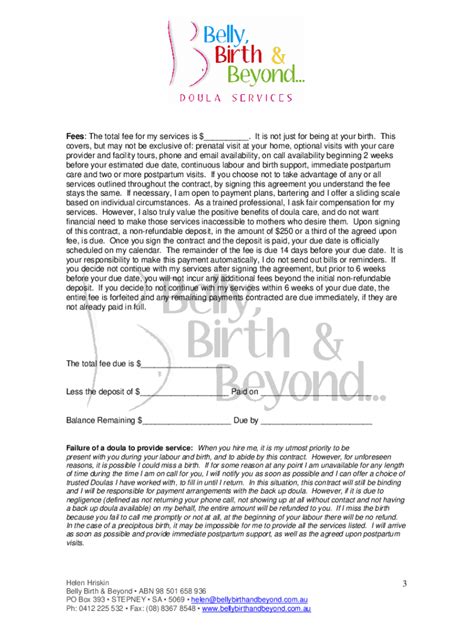 Printable Doula Certificate Fill Online Printable Fillable Blank