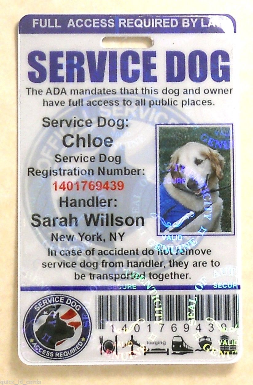 Printable Fake Service Dog Papers