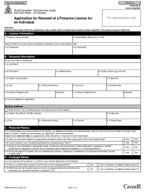 Printable Firearms Renewal Form Printable Forms Free Online