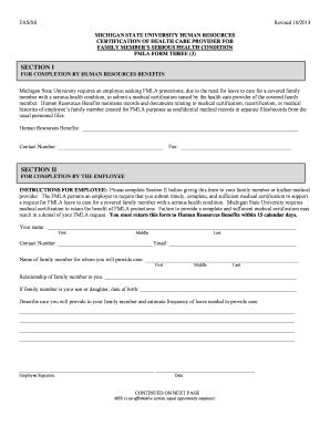 Printable Fmla S 2013 2025 Form Fill Out And Sign Printable Pdf Template Airslate Signnow