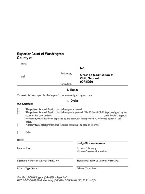 Printable Form For Modification Of Child Support Oklahoma Printable Forms Free Online