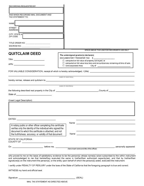 Printable Gift Deed Form California Printable Forms Free Online