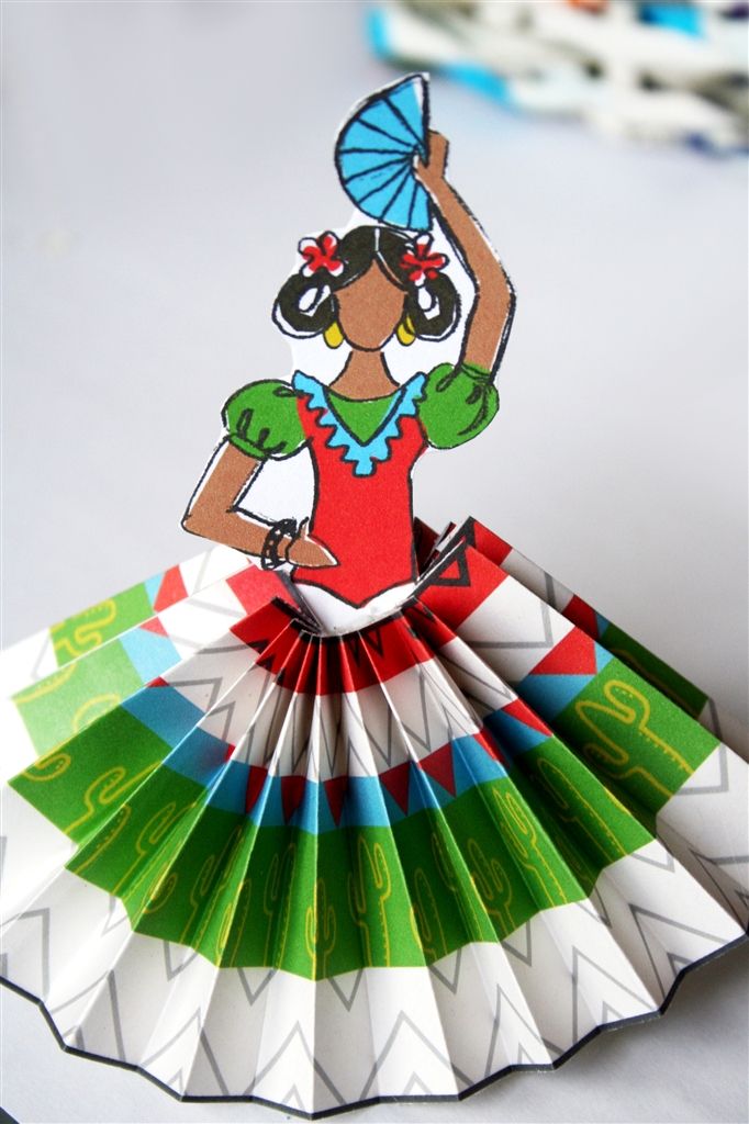 Printable Hispanic Heritage Paper Doll Project