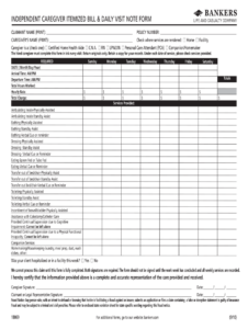 Printable Home Health Care Forms Templates Printables Template Free