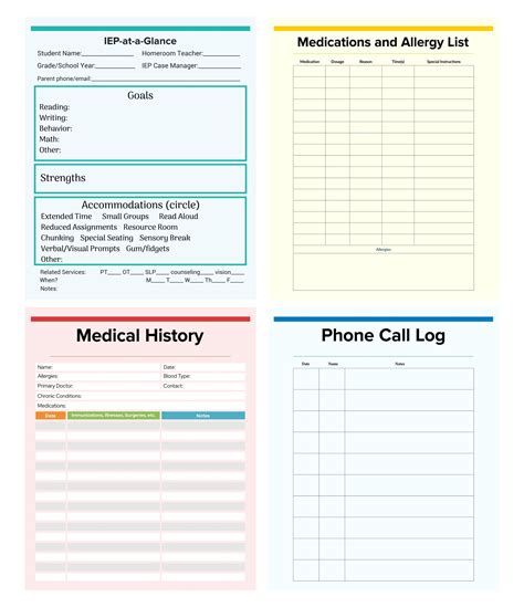 Printable Medical And Iep Binder For Your Child Iep Binder School