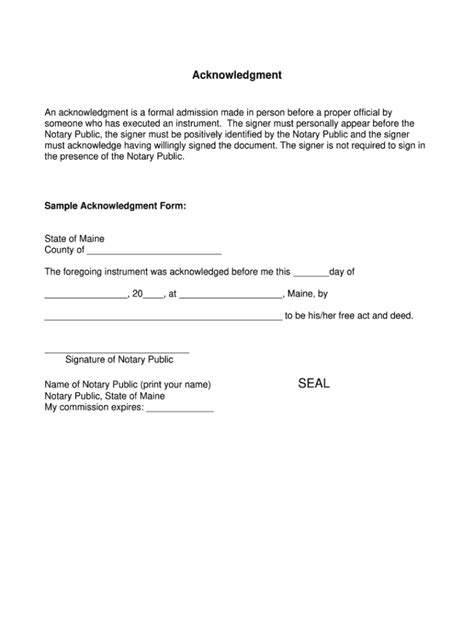 Printable Notary Forms Printable Form 2022