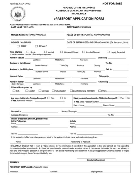 Printable Philippine Passport Renewal Form Pdf Printable Form