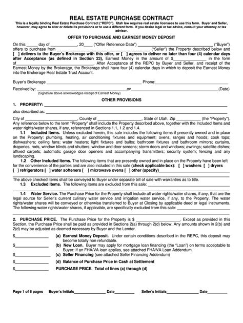 Printable Real Estate Purchase Agreement Pdf 2020 2022 Fill And Sign