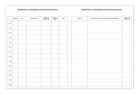 Printable Shooting Log Book Template