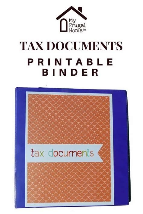 Printable Tax Records Binder Everything You Need To Organize Your Tax Documents Tax Prep