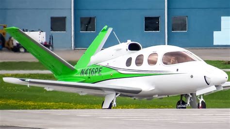 Private Cirrus Vision Sf 50 Sf50 Landing Departing Montreal Yul