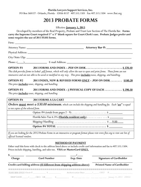 Probate Forms