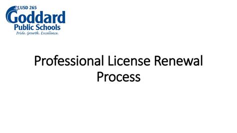 Professional License Renewal Process Ppt Download