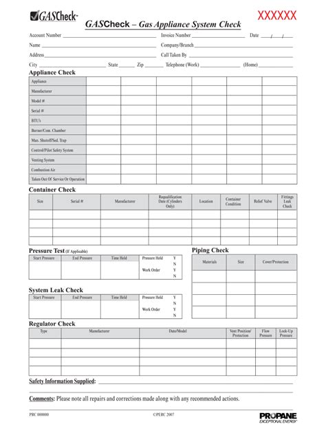 Propane Gas Check Forms 2020 2022 Fill And Sign Printable Template