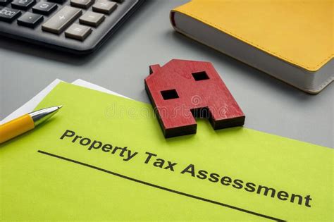 Property Tax Assessment Papers And Model Of House Stock Photo Image Of Taxation Duty 262503332