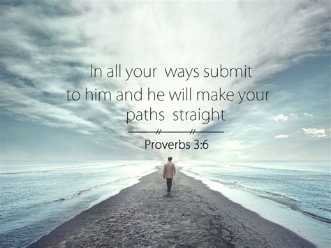 Proverbs 3 6 10 Niv In All Your Ways Submit To Him Bible Verse Wall A