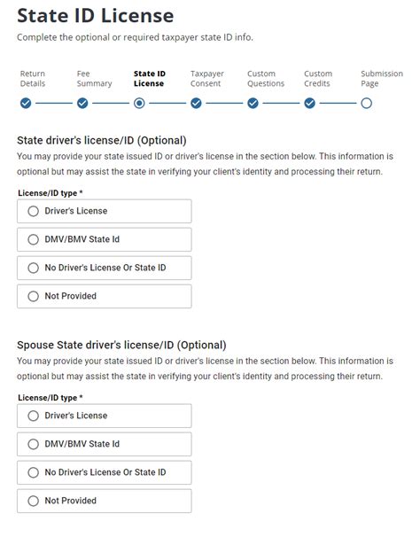 Proweb E File Process State Id License Support