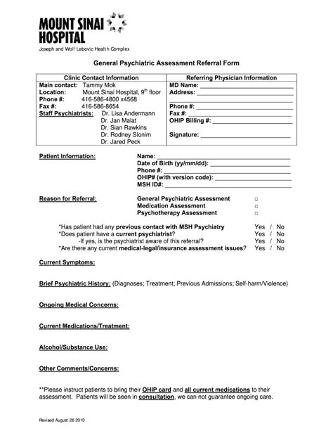 Psychiatric Assessment Fill Out Sign Online Dochub