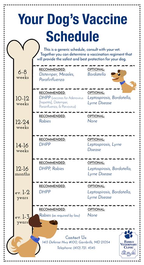 Puppy Shots Schedule Chart Free