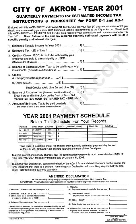 Quarterly Payments For Estimated Income Tax Form Printable Pdf Download