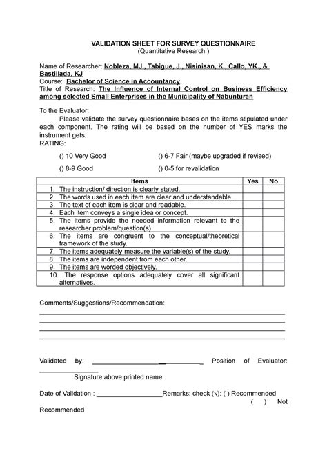 Questionnaire Pdf