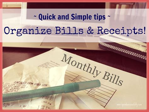 Quickly Organize Bills Receipts And Junk Mail Spend Successfully