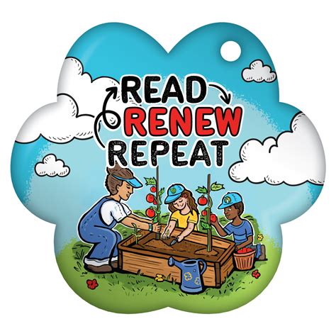 Read Renew Repeat Garden Paw Brag Tags Schoollife Com