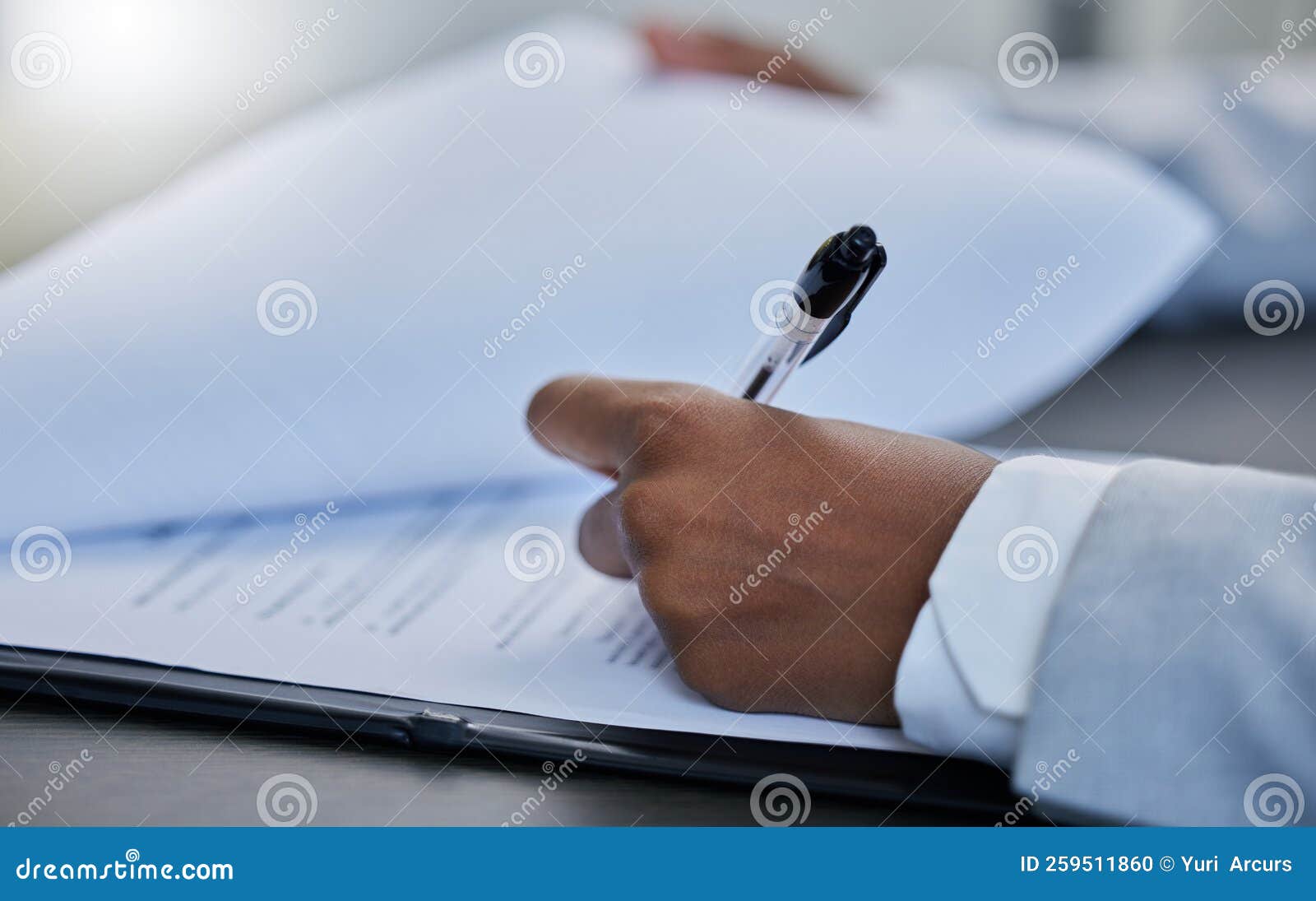 Read The Fine Print S Businessman Filling Out Paperwork In His Office Stock Photo Image Of