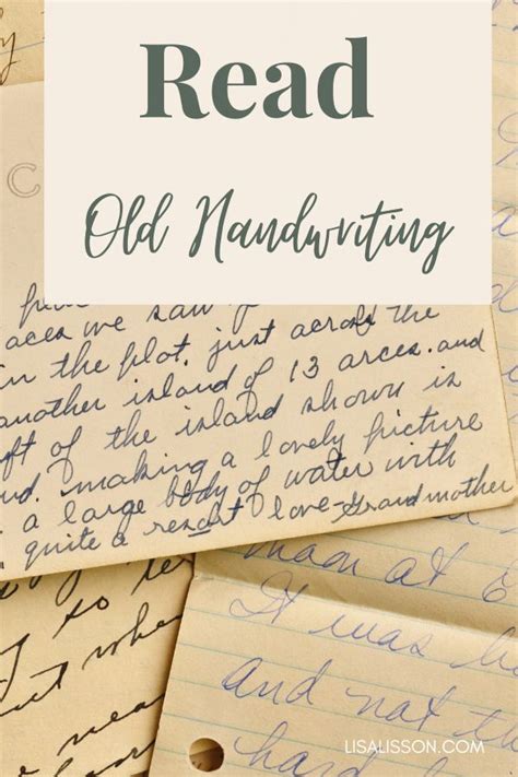 Reading Old Handwriting