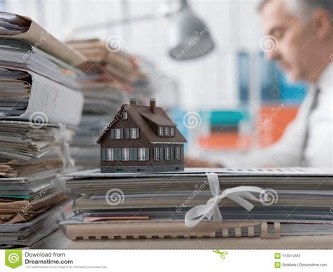 Real Estate Mortgage Loans And Paperwork Stock Image Image Of Model