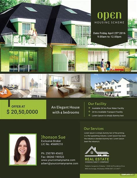 Real Estate Open House Flyer Template In Illustrator Word Pages Psd Publisher Google Docs