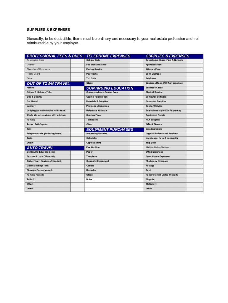 Real Estate Tax Deductions For Realtors