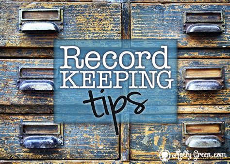 Record Keeping Tips For Home Based Businesses Molly Green