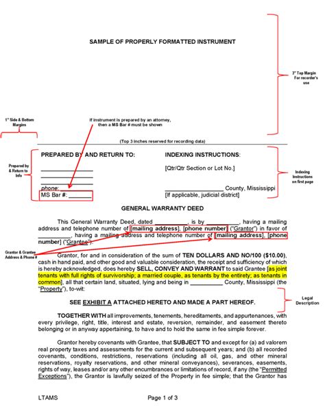 Recording Fees And Requirements Land Title Association Of Mississippi