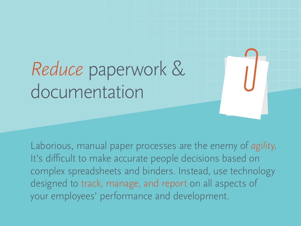 Reduce Paperwork Documentation Laborious